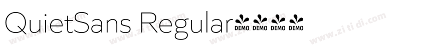 QuietSans Regular字体转换